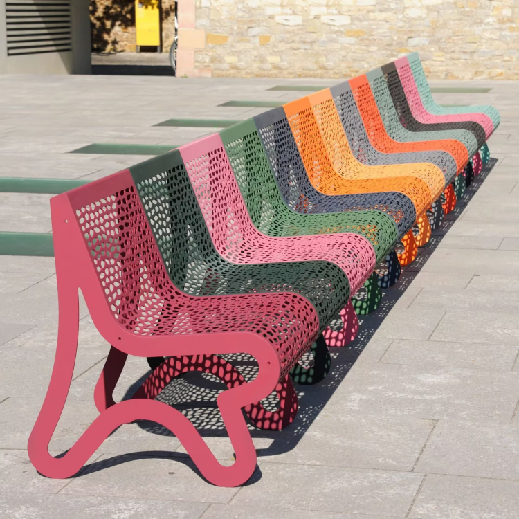 Colorful Bench for Gargen,playgrounds, parks