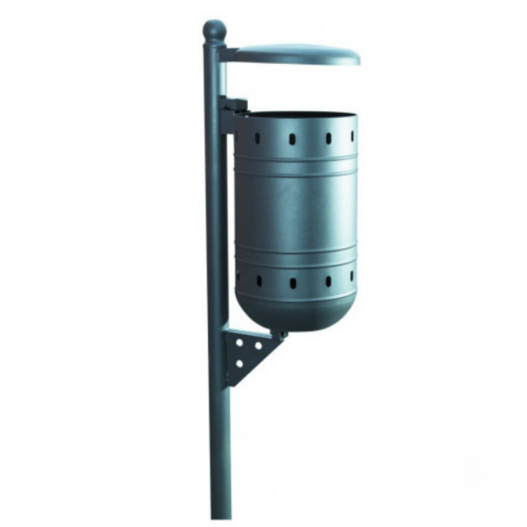 Steel basket 40 L, with roof